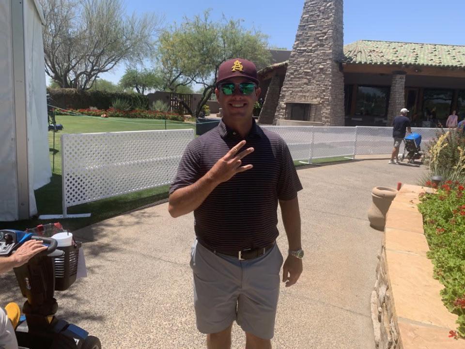 El profesional del PGA Tour, el ex Sun Devil Chez Reavie, apoya a Arizona State en el Campeonato de la NCAA