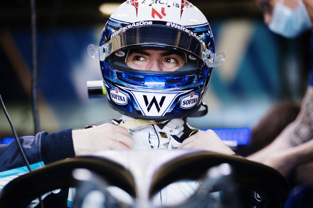 Nicholas Latifi (CDN) Williams Racing FW43B.  04.06.2021.  Campeonato del Mundo de Fórmula 1, Rd 6, Gran Premio de Azerbaiyán, Bakú