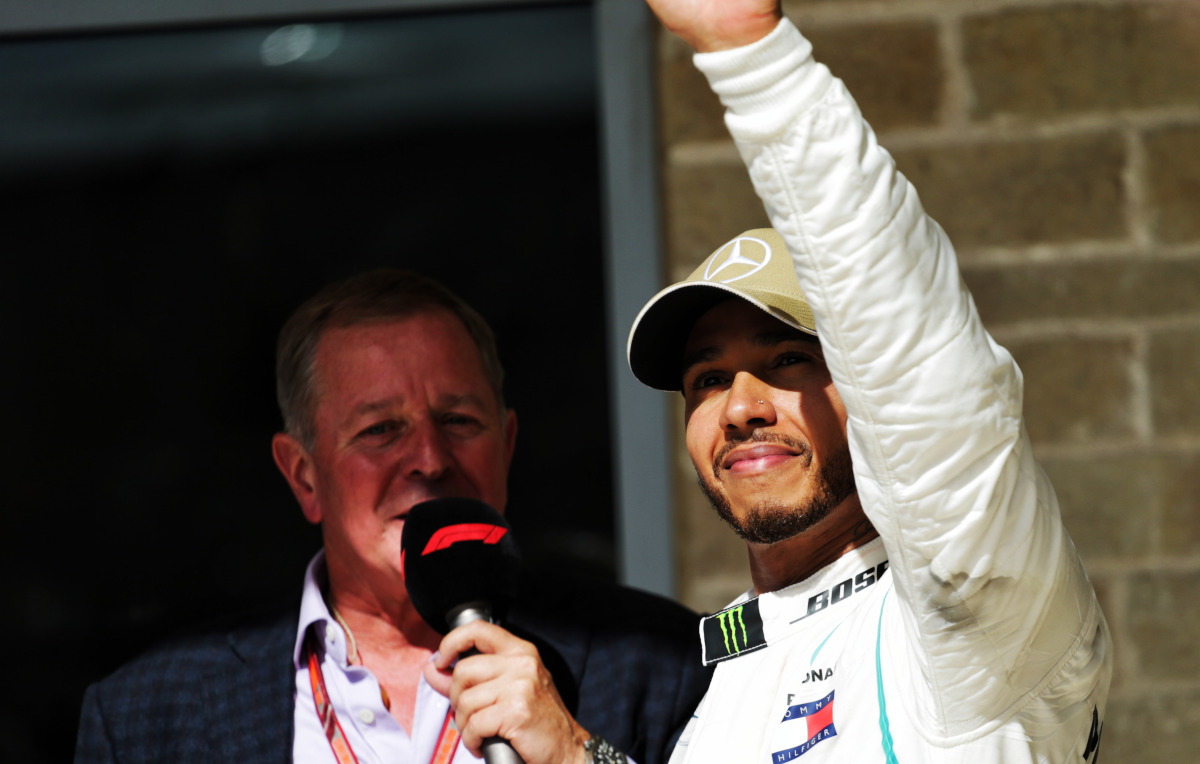 Martin Brundle y Lewis Hamilton