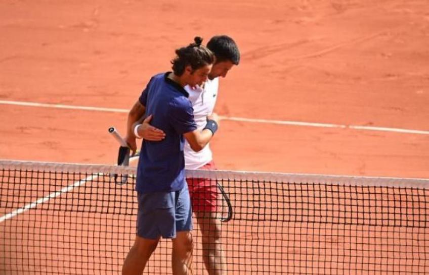 Lorenzo Musetti después de presionar duro a Novak Djokovic: es una gran experiencia