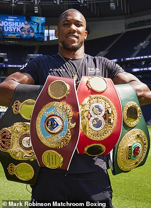 Anthony Joshua defenderá sus cuatro cinturones de título mundial de peso pesado en el estadio de Tottenham