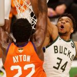 Finales de la NBA: mira el increíble bloqueo de Giannis Antetokounmpo cuando los Milwaukee Bucks vencieron a los Phoenix Suns