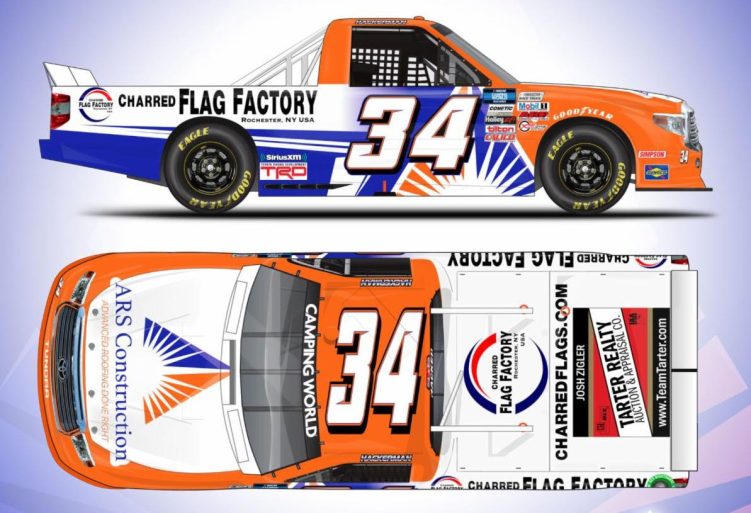 Chris Hacker debuta en NCWTS en Reaume Brothers Racing No. 34 en Gateway