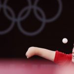 TOKIO, JAPÓN - 25 DE JULIO: Natalia Partyka del Equipo Polonia en acción durante su partido de la Ronda 2 de Mujeres Solteras en el segundo día de los Juegos Olímpicos de Tokio 2020 en el Gimnasio Metropolitano de Tokio el 25 de julio de 2021 en Tokio, Japón.  (Foto de Steph Chambers / Getty Images)