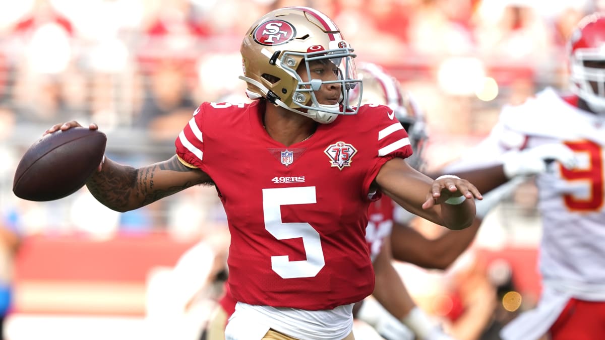 El novato de los 49ers, Trey Lance, sorprende con un pase de touchdown de 80 yardas en su debut de pretemporada