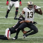 El receptor abierto de los Saints, Michael Thomas.  (Dale Zanine-USA TODAY Sports)