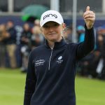 Louise Duncan se lo está tomando todo con calma después de que su 68 la llevó a empatar en el cuarto lugar después de tres rondas en Carnoustie - GETTY IMAGES