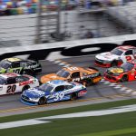 Harrison Burton, Jeb Burton y Daniel Hemric en el Daytona International Speedway - NASCAR Xfinity Series