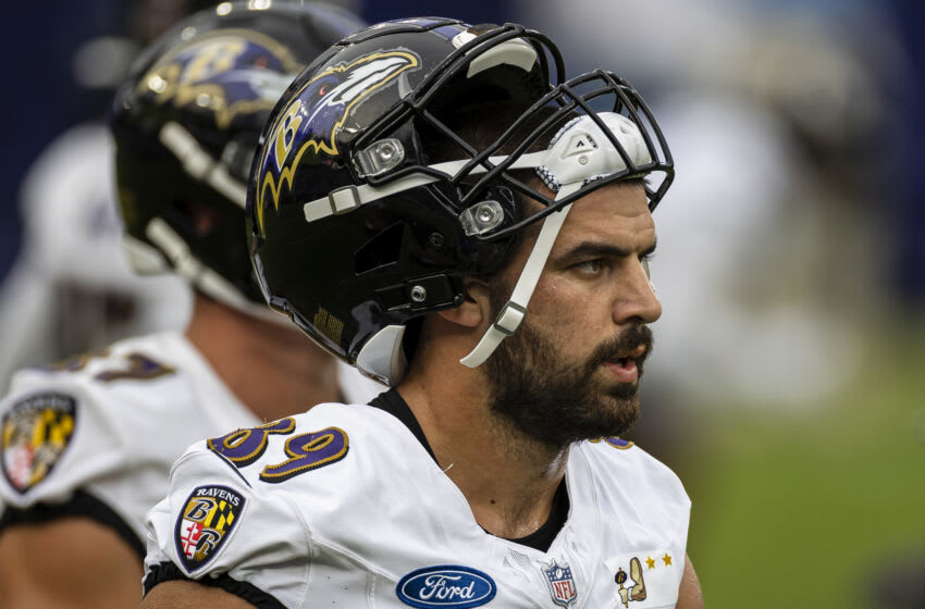 Mark Andrews, Baltimore, Cuervos.  (Foto de Scott Taetsch / Getty Images)