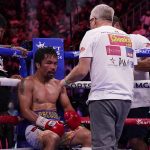 La leyenda del boxeo filipino Manny Pacquiao (arriba) fue derrotado por Yordenis Ugas en lo que podría ser la última pelea de su carrera.