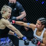 Imágenes de la pelea de ONE Super Series Muay Thai entre Jackie Buntan Ekaterina Vandaryeva en "ONE en TNT IV"