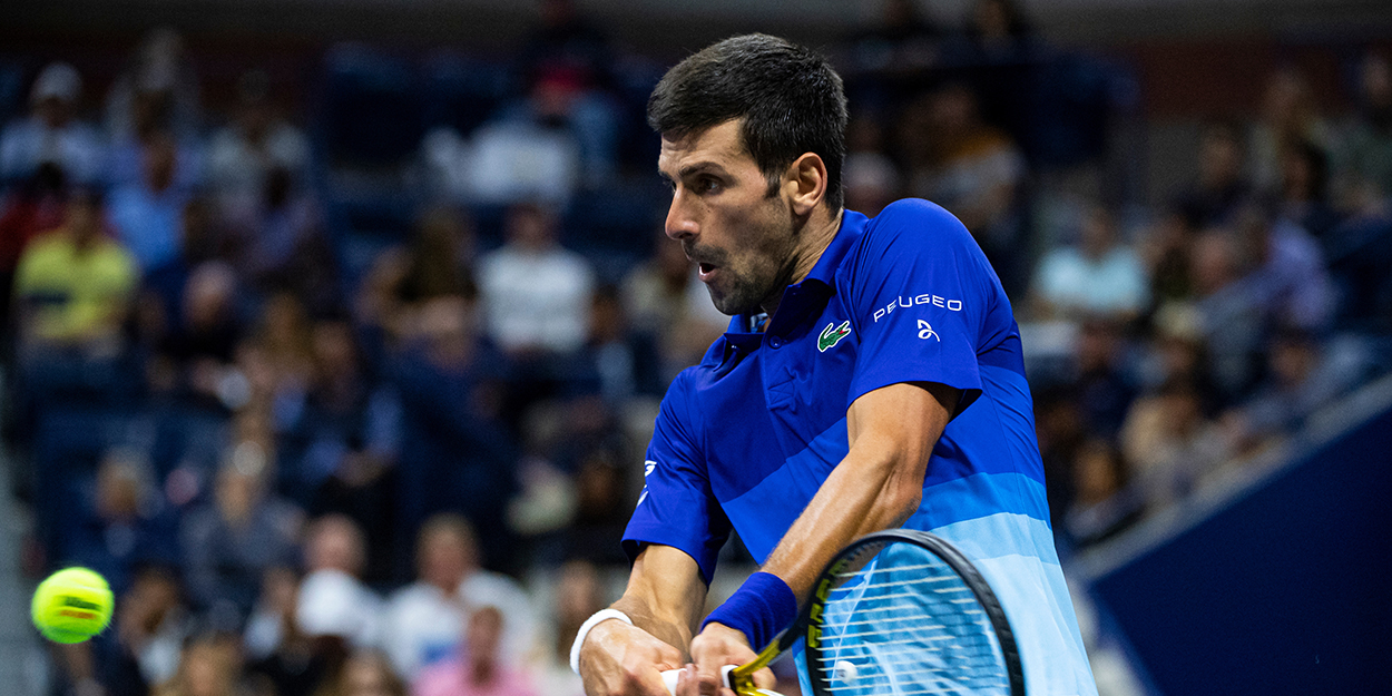 Revés de Novak Djokovic en el US Open