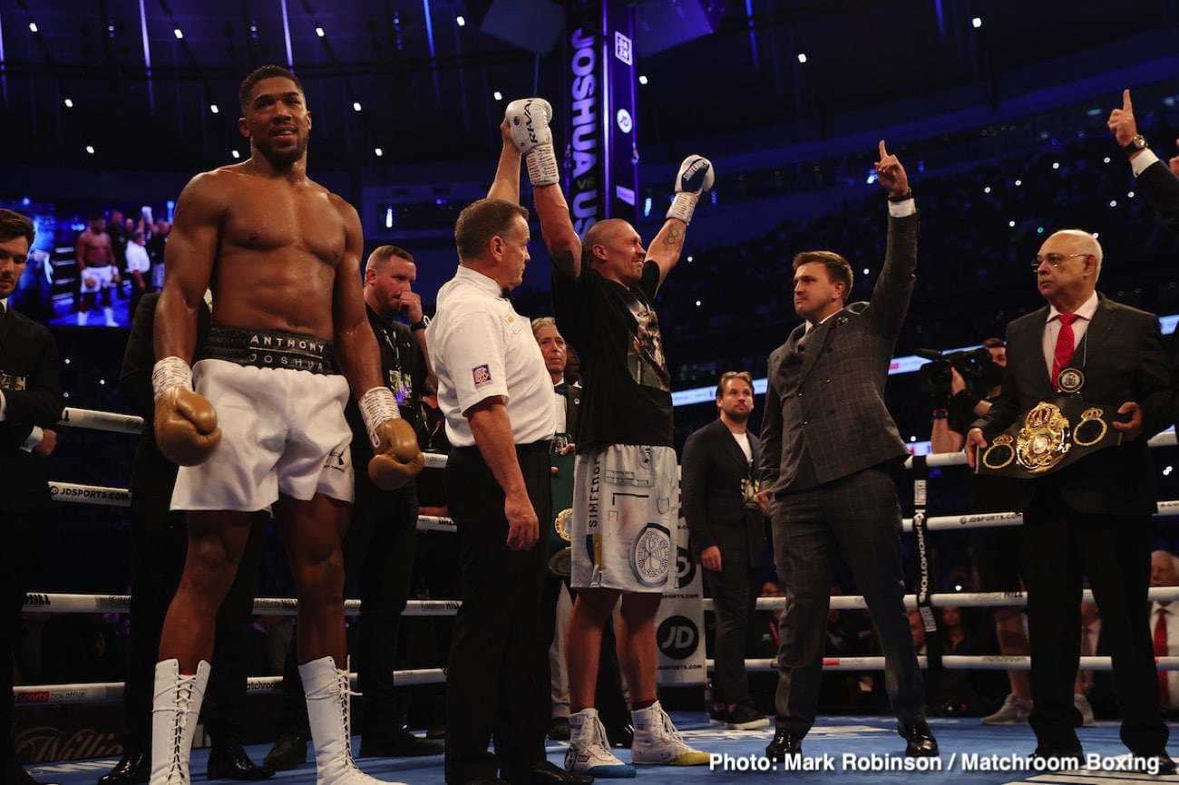 Alexander Usyk Anthony Joshua