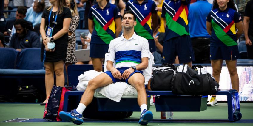 'Nunca había visto a Novak Djokovic así que ...', dice la leyenda de la ATP