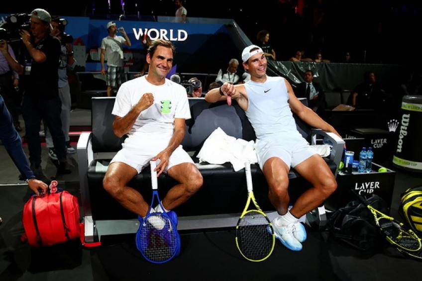 Rafael Nadal comparte foto con Roger Federer y respalda al Team Europa en Laver Cup