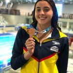 La nadadora bogotana Jimena Leguizamón, record suramericano, espera estar en el podio en los Juegos.