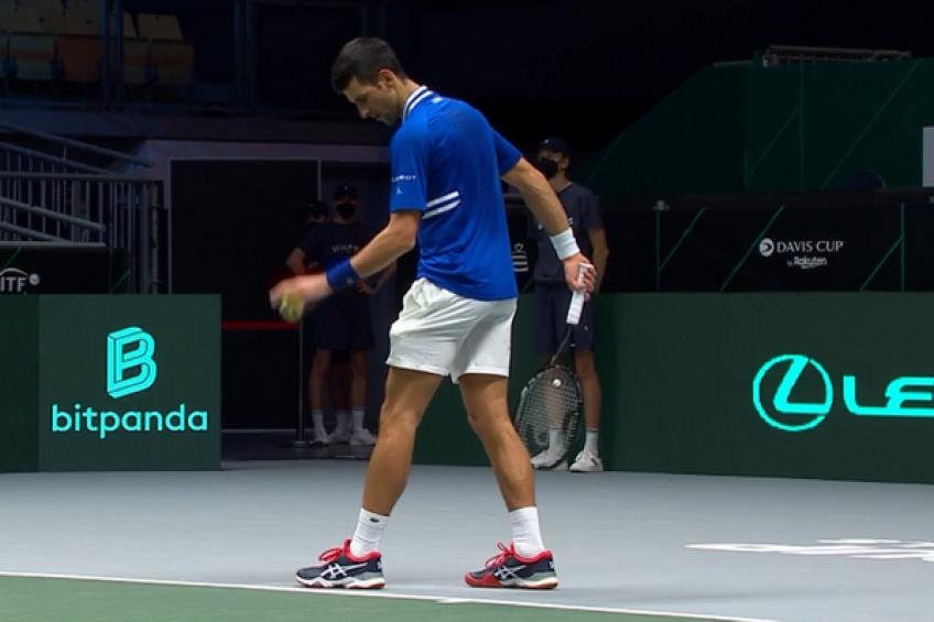 Finales de la Copa Davis: Novak Djokovic vence a Dennis Novak, mientras Serbia vence a Austria