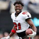 Antonio Brown, Bucaneros de Tampa Bay.  (Foto de Elsa/Getty Images)