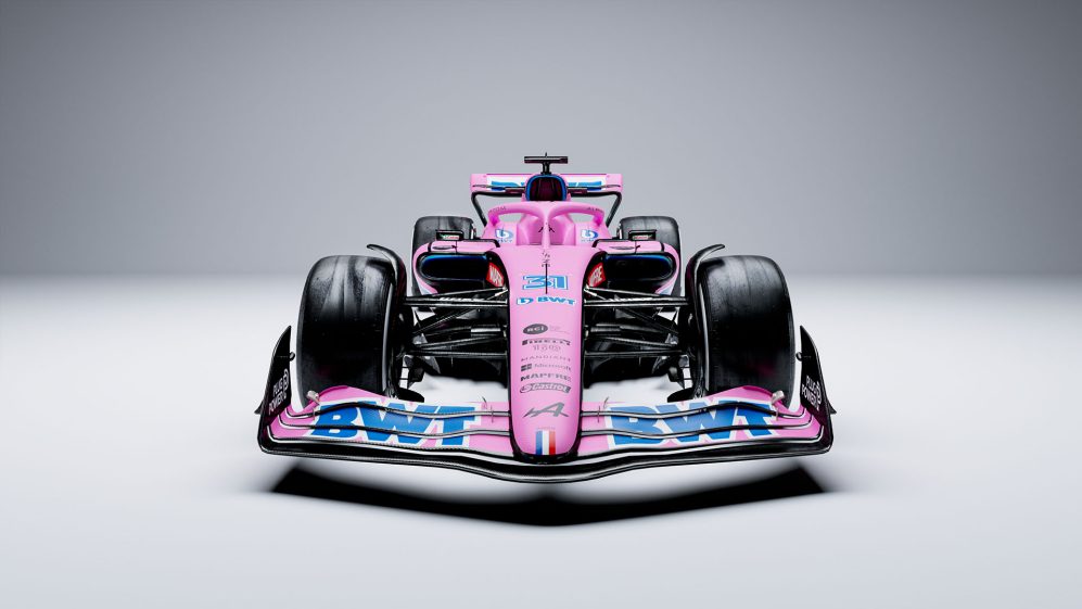 2022 - Equipo BWT Alpine F1 - Lanzamiento A522 - Monoplaza rosa.jpg