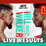 Resultados en vivo de UFC Vegas 48 Johnny Walker vs Jamahal Hill