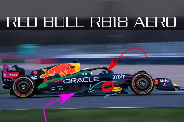 Red Bull RB18: análisis aerodinámico y pensamientos iniciales