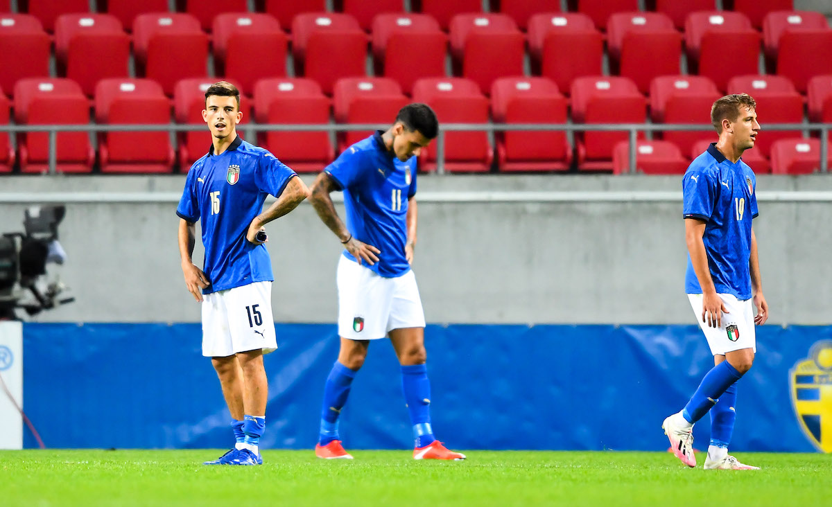 Italia Sub-21 también decepciona en la clasificación para la Eurocopa ante Montenegro