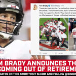 Tom Brady anuncia que sale del retiro