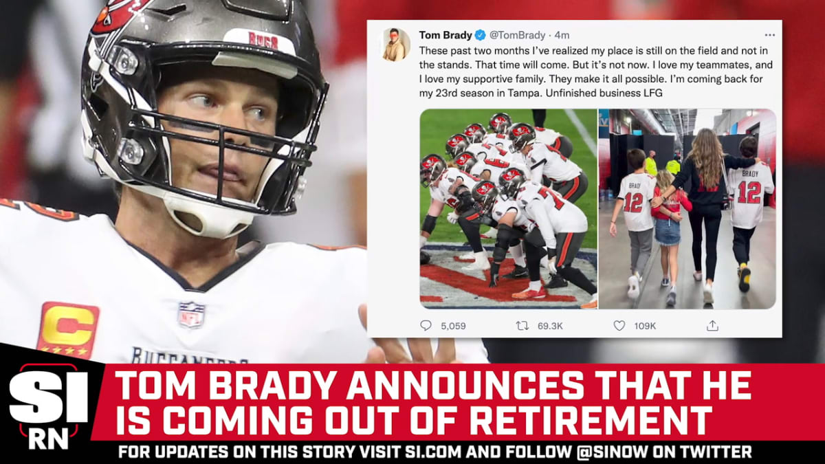 Tom Brady anuncia que sale del retiro