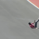 Video: Bubba Wallace se cae en patineta en Track Walk en el Circuito de las Américas