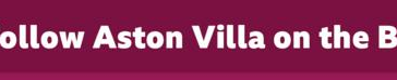Cómo seguir a Aston Villa en la pancarta de la BBC