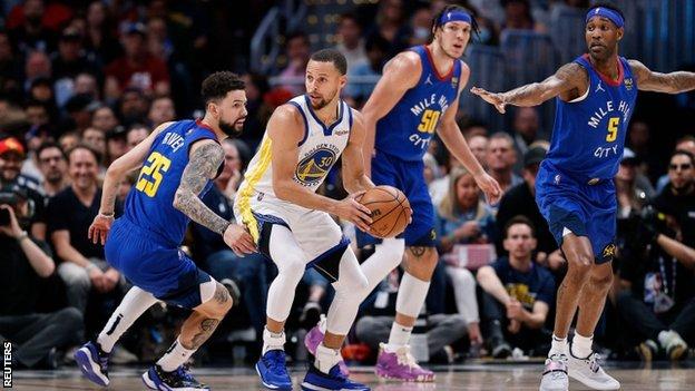 NBA Play-offs: Golden State Warriors beat Denver Nuggets to lead 3-0