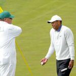 Tiger Woods hace doble bogey en el último hoyo, firma para el peor puntaje de la historia en el Masters el sábado en Augusta National