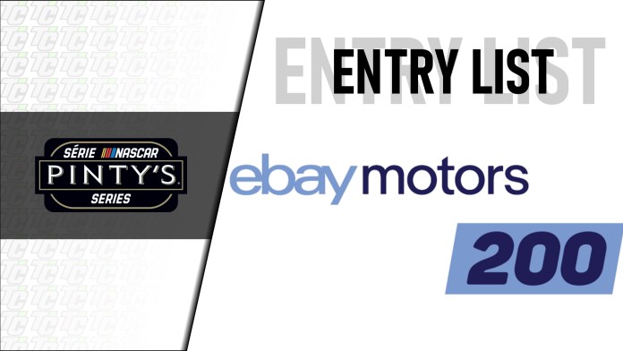 Lista de participantes NASCAR Pinty's Series eBay Motors 200 Canadian Tire Motorsports Park 2022