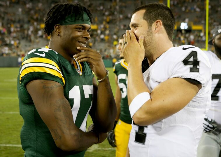 Derek Carr, Raiders de Las Vegas, Davante Adams, Empacadores de Green Bay