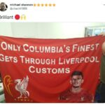 Aficionados del Liverpool han enfrentado críticas por la pancarta en homenaje al colombiano Luis Díaz