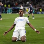 Rodrygo celebra su segundo gol