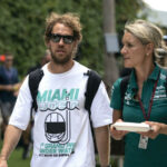 Sebastian Vettel Miami climate tshirt. Miami May 2022