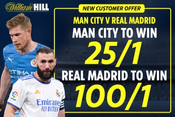 Man City v Real Madrid - impulso: Obtenga Citizens en 25/1 o Real en 100/1 para ganar