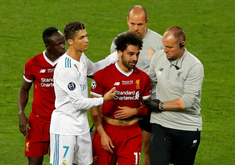 Salah se echó a llorar tras lesionarse cuando el Real Madrid venció al Liverpool en la final de 2018