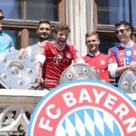 El Bayern de Múnich celebró este domingo su décimo título consecutivo de la Bundesliga en la ciudad