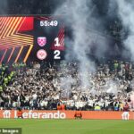 El partido de ida del West Ham contra Frankfurt se jugó sin problemas en el London Stadium