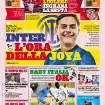 Diarios de hoy - Tiempo de Joya para el Inter, Italia se arrepiente