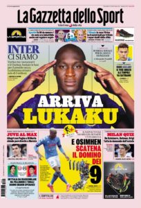 Papeles de hoy - Lukaku-Inter, sí del Chelsea, efecto dominó de Osimhen