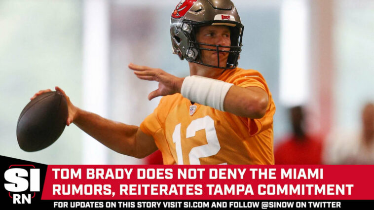 Tom Brady casi confirma que los rumores de Miami eran ciertos
