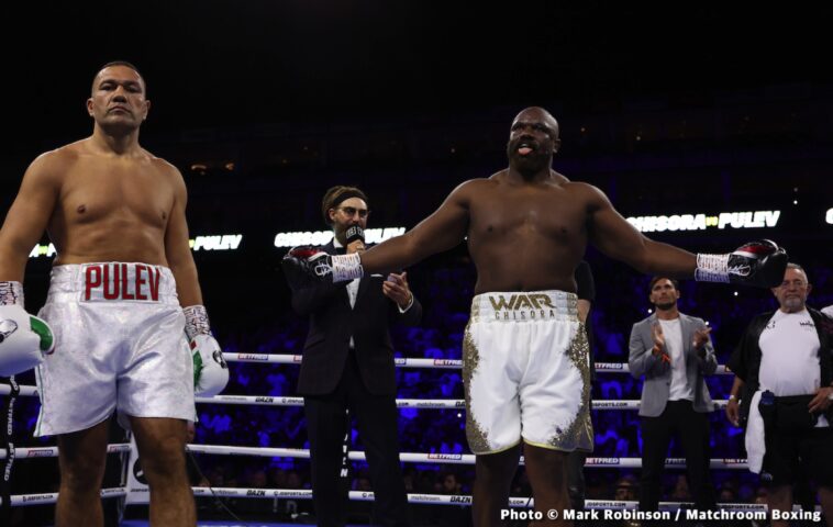 Foto de boxeo de Chisora ​​contra Pulev