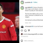 A Harry Maguire pareció gustarle una publicación de Instagram sobre su compañero de equipo Cristiano Ronaldo.