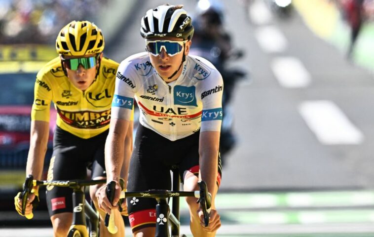 Pogacar no logra ganancias en el Tour de Francia a pesar de atacar 180 km