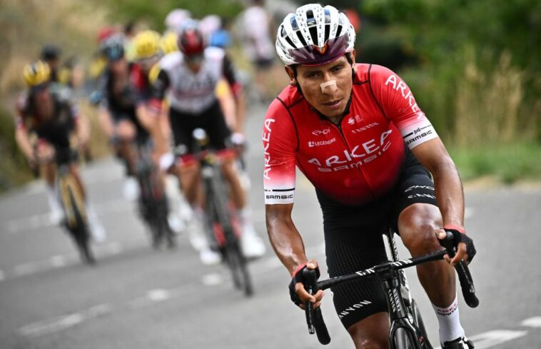 Quintana preparado para la etapa del Tour de Francia de Alpe d'Huez después del impresionante paseo en Granon