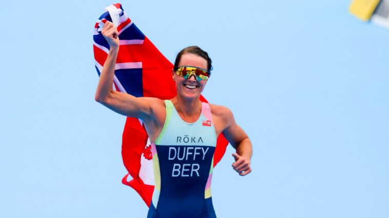 Flora Duffy Commonwealth Games bandera foto crédito Ben Lumley World Triathlon