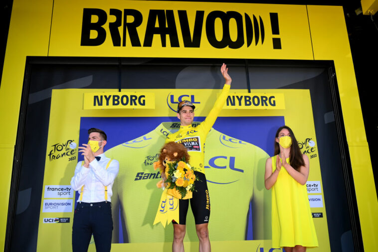 Tour de Francia: el maillot amarillo, un rayo de luz para Wout van Aert